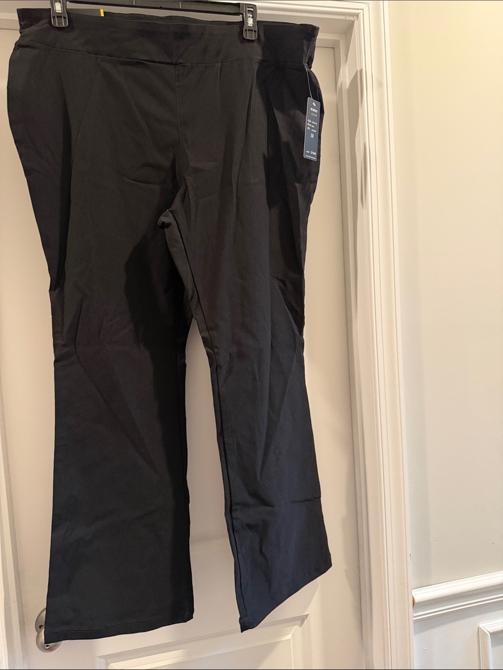 Robert Louis Black Straight-Leg Dress Pants